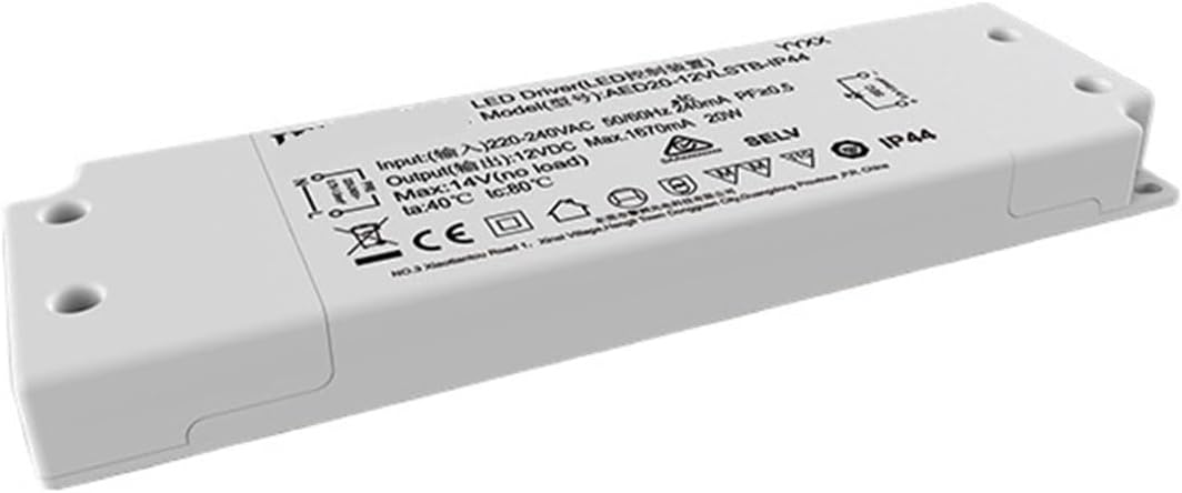 AED20-12VLSTB-IP44 Ultra-Thin Constant Voltage Drive Power Supply 12V20W Bathroom Mirror LED Light Touch Switch