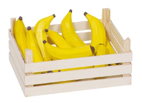 Preisvergleich Produktbild Bananen 12er Set aus Holz inklusive Holzkiste