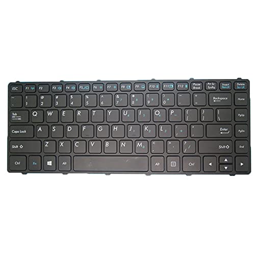 �o�b�N���C�g�Ȃ� �m�[�g�p�\�R���L�[�{�[�h�݊� Getac V138418DS1 531087680001 �o�b�N���C�g�Ȃ� �p�� �u���b�N�t���[��