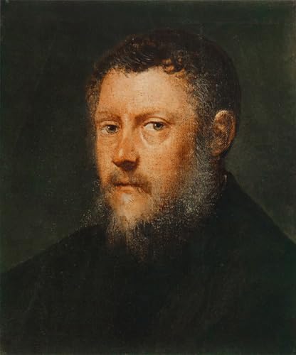 Tableau portrait d'homme Le Tintoret pour remplacer vos posters froissés par une vraie toile