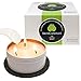 SkinCandles candela biologica all'olio di cocco per la cura della pelle, idea regalo per donne, pelle relax set, set benessere, per pelle matura, 150ml Prodotto in Germania