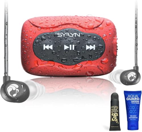 100% Waterproof SYRYN 1 Swimbuds Flip Bundle for Swimming wi