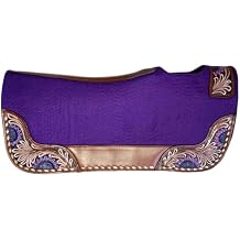 Felt Pad with Reinforced Leather Spine with Hand Painted Floral Tooled Leather Wears