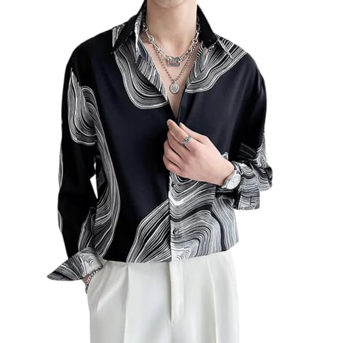 Image of White Polyester Printed Men's Shirt | Mens Casual Shirt | Men Stylish Shirt | Men's Regular Fit | Men Formal Shirt | Men's Slim Fit