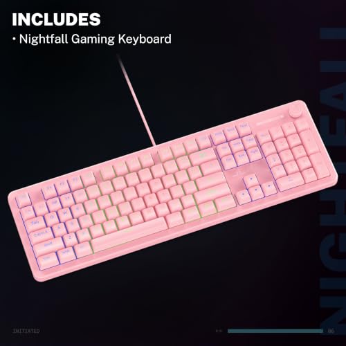 Teclado Gamer Nightfall Gaming Keyboard USB-A RGB miniatura 7