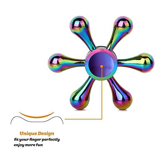 Image of SCIONE Metal Fidget Spinner, Sensory Hand Fidget Toy 5 Pack-Anxiety Toys Stress Relief Reducer, Party Favors for Kid Adult, Gifts for Kids, Classroom Prizes, Party Favors Supplies
