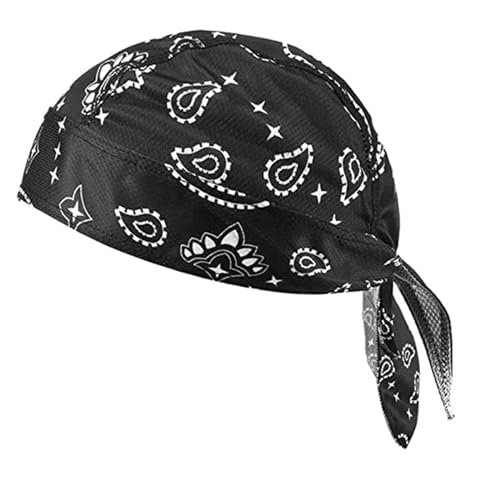 GRABAGECAN Cool Pirate Hat for Women Men Fashion Adjustable Slouchy Hat Turban Headband Hat Breathable Hiphop Hat Headwear