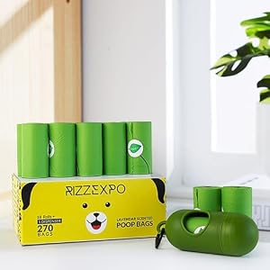 Dog Poop Bags, Guaranteed Leak Proof and Extra Thick Waste Bag Refill Rolls For Dogs, Dog Waste Bags With Dispenser and Leash Clip, 270 Count, 18 Rolls,1 Dispenser Dog Poop Bags Guaranteed Leak Proof and Extra Thick Waste Bag Refill Rolls For Dogs Dog Waste Bags With Dispenser and Leash Clip 270 Count 18 Rolls1 Dispenser