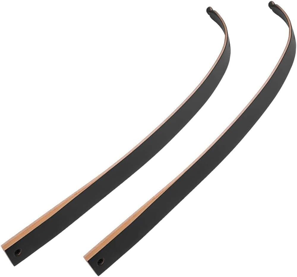 Keshes Recurve Bow Limbs - Takedown Replacement Limbs, Adjustable Draw Weight 15-60 lbs, Durable Maple with Fiberglass Lamination - Ideal for Archery Target Practice