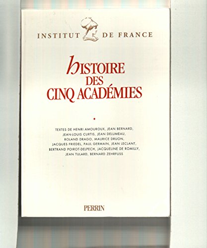 Histoire des cinq academies [French] 2262011583 Book Cover