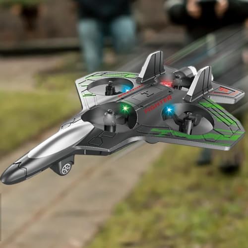 Avião de controle remoto, aviões RC para crianças,Drone de espuma para crianças com luz LED - Modelo