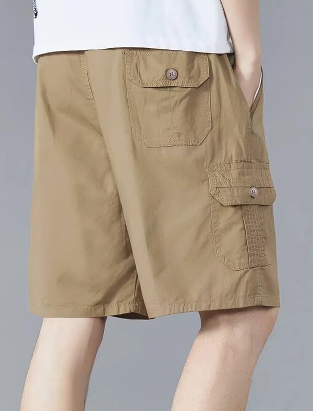 Image of Amazon Brand - INKAST Men Casual Cotton Shorts with Multiple Pockets Comfortable Breathable Fabric Stylish & Durable Design