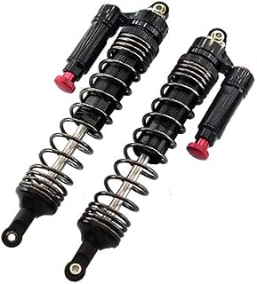 Aluminum 6061-T6 Rear L-Shape Piggy Back (Built-In Piston Spring) Adjustable Spring Dampers 139mm For Traxxas 1:7 Unlimited Desert Racer UDR Pro-Scale 4X4 (#85076-4) Upgrades - Black
