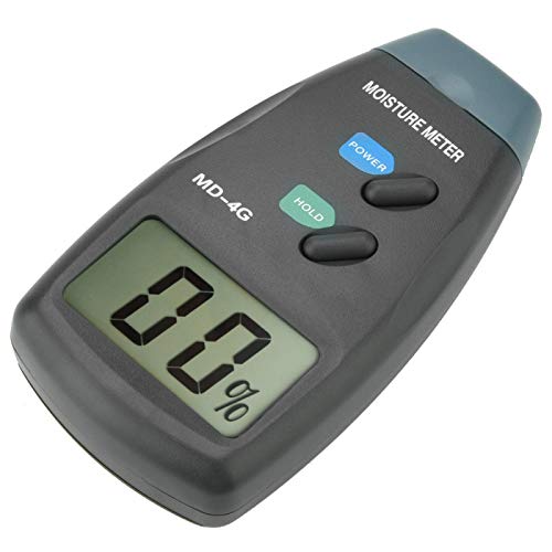 Holzfeuchte-Detektor, MD-4G LCD Digitaler 4 Pin Holz-Hygrometer Holzfeuchte-Feuchtigkeitsmesser zum Messen des Wassergehalts von Holz, Bambus, Papier...