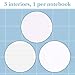 kate spade new york Soft Cover Triple Notebook Set, 3-Pack Lined/Dotted/Blank Journals with 80 Pages Each (Park Picnic)