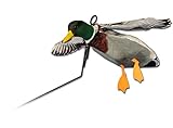 Deadly Decoy Drake Mallard Flyer Decoy, Multicolor