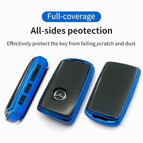Image of Creativity for Mazda Key fob Case accessories (Blue Key Cover)