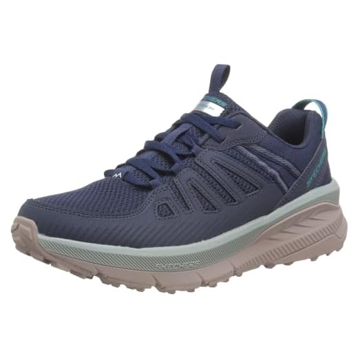 Skechers Switch Back Cascades, Zapatos de Trekking Mujer, Navy Mesh/Trim, 38 EU