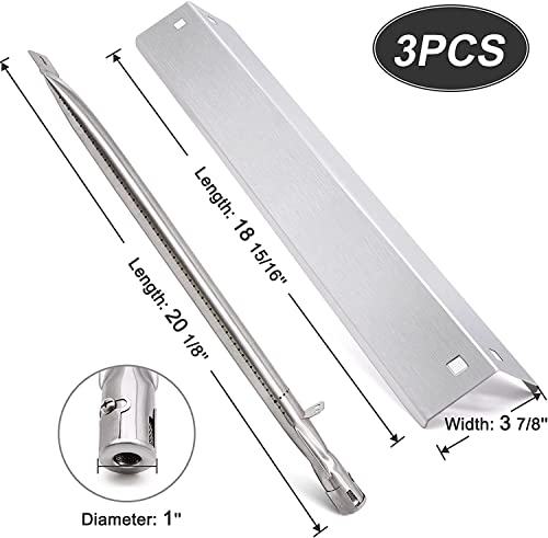 Criditpid Grill Replacement Parts for Chargriller 5050, 5650, 3001, 3030, 5072, 3008, 4000, 5252, 5050 Grill Models, Stainless Steel Heat Plates, Burner Tubes, Hanger Brackets, Electronic Ignitor. by Criditpid - Used condition - Image 3