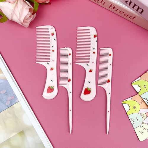 Set de Peines Mini Cute con Diseño de Fresa – 2 Piezas miniatura 7