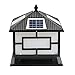 Reflektor Kolumny Słonecznej Zewnętrzna Latarnia Pocztowa IP54 Wodoodporna Lampa Zewnętrzna Z Kwadratowym Ogrodzeniem Aluminiowa Obudowa Solar Post Light Kinkiet LED Kwadratowy