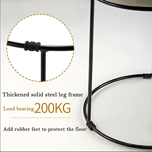 Tabourets de bar en fer forgé gris haute qualité style loft élégant - 5