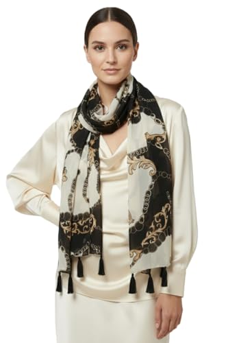 Image of Women Lightweight Scarf | 180 x 55 cm | Soft, Comfortable & Breathable | All Season Scarf