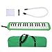 Portable Melodica Blowpipe Kit, for Beginner for Mouthpiece Blowpipe Storage Bag for Beginner Professional Training Scores, Songbooks & Lyrics (Green)