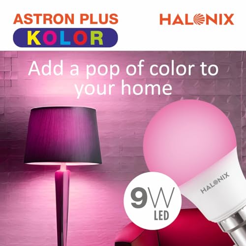 Image of HALONIX LED BULB ASTRON PLUS 9W B22 PINK PACK 2