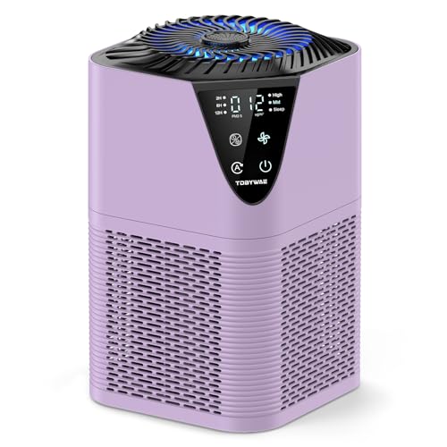 Image of Air Purifiers for Home Large Room up to 1750 Sq Ft, H13 True HEPA Filter Air Purifiers for Bedroom, 25dB Quiet with Fragrance Diffuser for Home,Bedroom,Office (Purple)