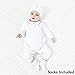 HAPIU Baby Boy Baptism Outfit with Hat Christening Outfit-Cross Detail, 6-9M, Pure White