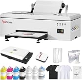 RocRow InkSonic R1390 DTF Printer, A3 T Shirt Printing Machine with Oven Bundle, 13" Apparel Printer Machine, Direct to Film, t-Shirt Maker for Clothes Design, Commercial Custom Printing, C13,1390