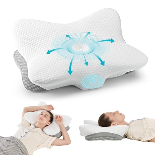 JOYENERGY Cervical Pillow for Neck and Shoulder Pain Relief, Memory ...