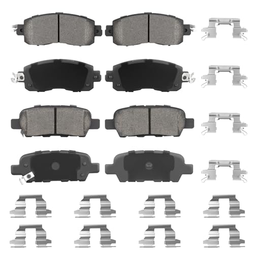 Front Ceramic & Rear Semi-Metallic Brake Pads Set for Nissan Altima 2013-2019 Only 4-Door Models 8PCS by Aeagle - Used condition - US$31.50