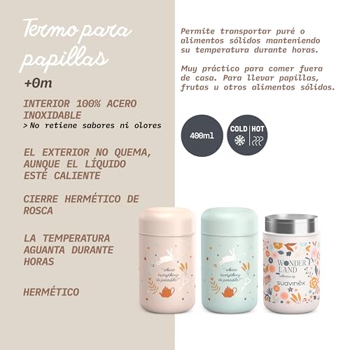 Suavinex Meaningful Life Rosa Thermos Pappa Da 350 Ml - 4