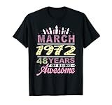 March 1972 48th Birthday 48 Years Old Gift