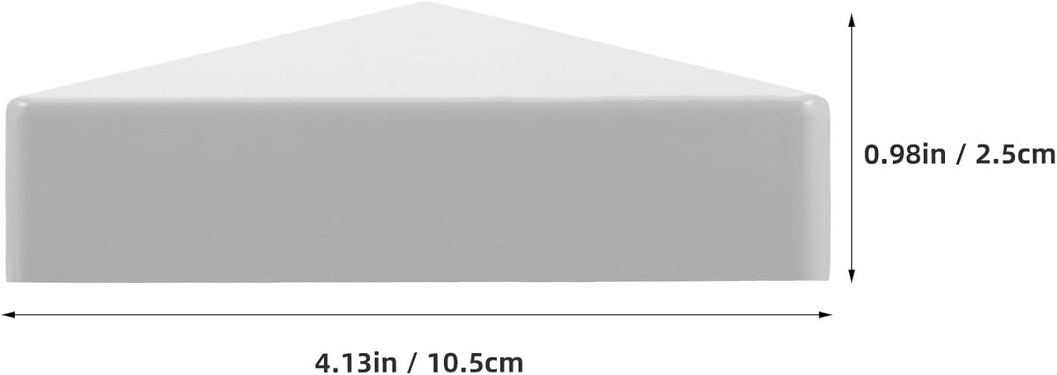 4pcs Pyramid Post Caps Cover - Fence Pyramid Decking Caps for Fence Deck Corridors Mailbox Posts End Cover - 4" Waterproof & Decorative for Lamps & Docks (Grey)