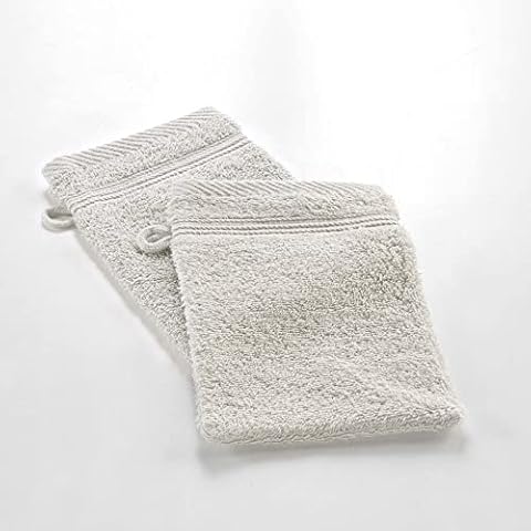 Douceur d'Intérieur 2 Guantes de baño, 15 x 21 cm, 100% algodón, lino Cover