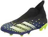 Schnürsenkelloses Design adidas Unisex Predator Freak .3 Ll Fg Fußballschuh, Core Black Cloud White Solar Yellow, Large EU