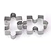 GXHUANG Game Puzzles Cookie Cutter Set - 2Pieces - Stainless Steel