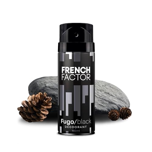 Image of Unlock Confidence with The French Factor Fugo Black Body Spray for Men - Long Lasting Fragrance - 150ml