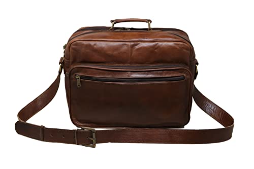 13" Leather Messenger Bag Tablet Compatible With Ipad Case Office Briefcase Gift For Men Distressed Shoulder Bag #TOP25