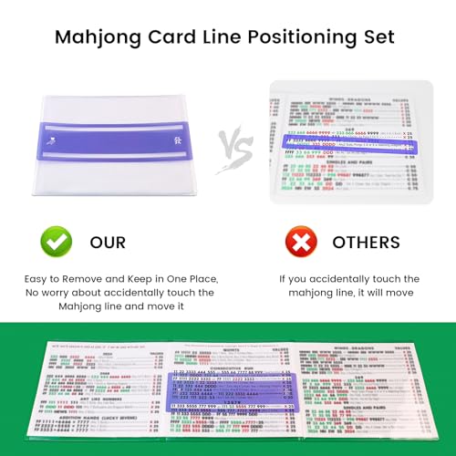 Set protector para cartas Mahjong 4 piezas morado miniatura 5