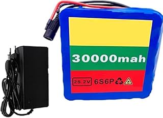 TRAVVA 24v 30ah Lithium Ion Electric Bike Battery Pack for E- Scooter/go Kart Mountain Bicycle Electric Bike Folding Motor XT60 24V30AH