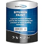 Bond It Bitumen Paint 5L - Solvent-Bourne Bituminous Black Waterproof Paint, Weatherproofing Steelwork, Concrete, Asphalt and Portable Water Tanks