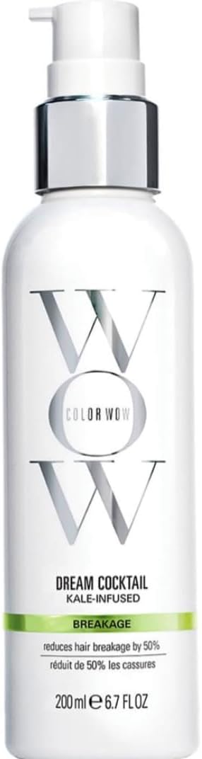 WOW Dream Cocktail Kale Infused – 50% stronger hair in a single use, Clinically proven to reduce breakage by 50%, Powerful heat protectant, Helps repair split ends