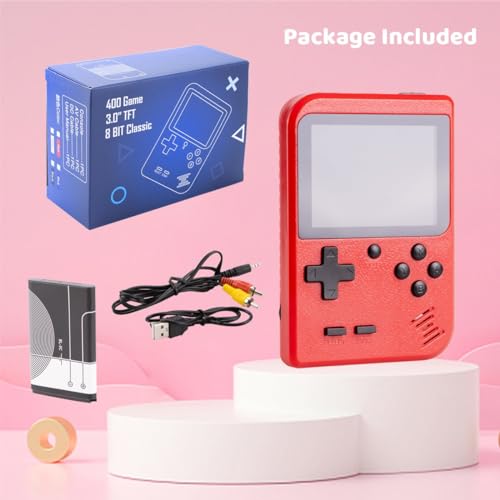 Kids Mini Handheld Games Console Built-in 400 Classic 8 Bit Retro NES Games, 2.8 Inch Screen, Rechargeable Battery, TV Video Output, Birthday Present for Boys Girls Adult - Image 6