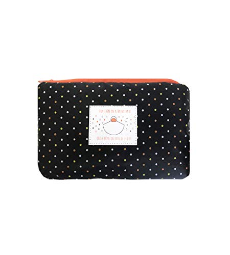 SMATI - Poncho/Capa para la Lluvia con Capucha. Moda para Mujer. Tejido Impermeable de Calidad. para Actividades al Aire Libre, Ciclismo, Motociclismo, Senderismo