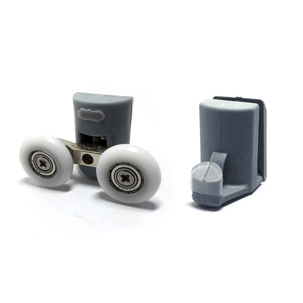 Kit 8 rouleaux porte de douche 20mm pour réparation de rails usés