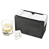 超ビッグサイズ＆クリスタイルクリア！家飲みがより楽しめるANZZYU透明氷メーカー (キューブ型)